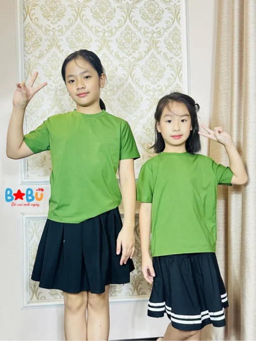 Áo thun 100% cotton đẹp cho bé nhiều mầu may sẵn cho cả trai và gái